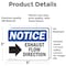 Signmission Exhaust Flow Direction (Right Arrow) Sign With Symbol, 5 in W x Rectangle, Vinyl Decal OS-2PACK-NS-D-35-L-12215 - alternate 3